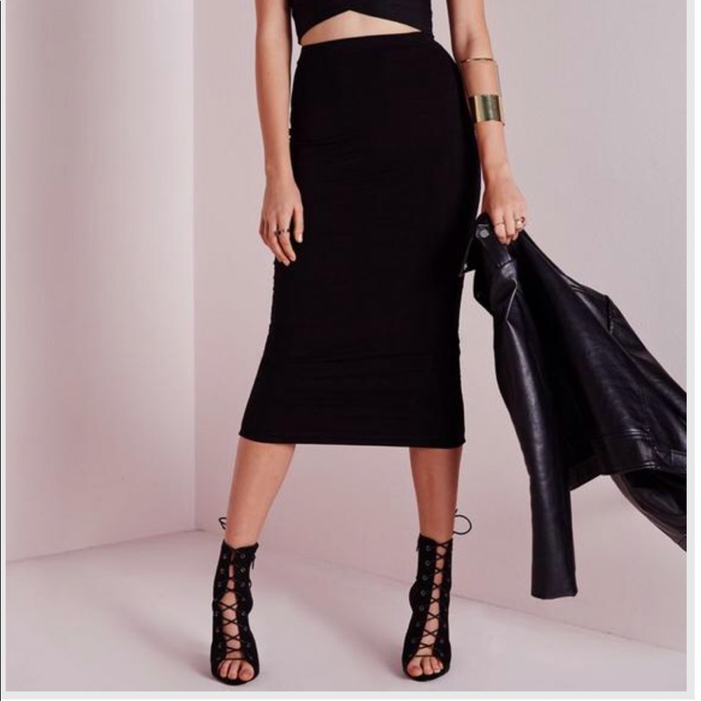 Missguided Longline Midi skirt